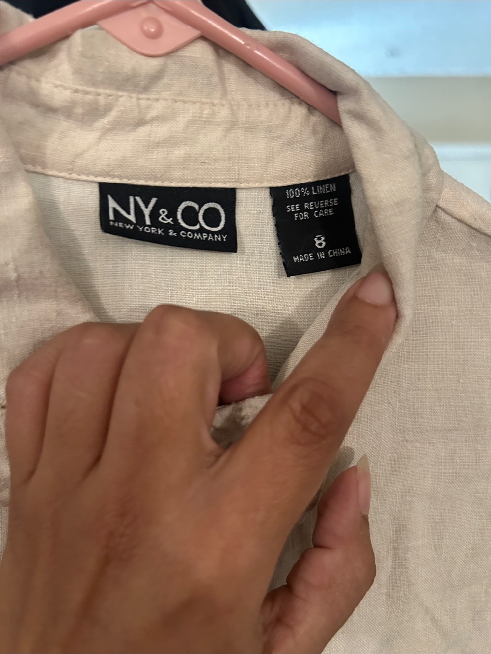 New York &CO linen dress - Picture 2 of 3